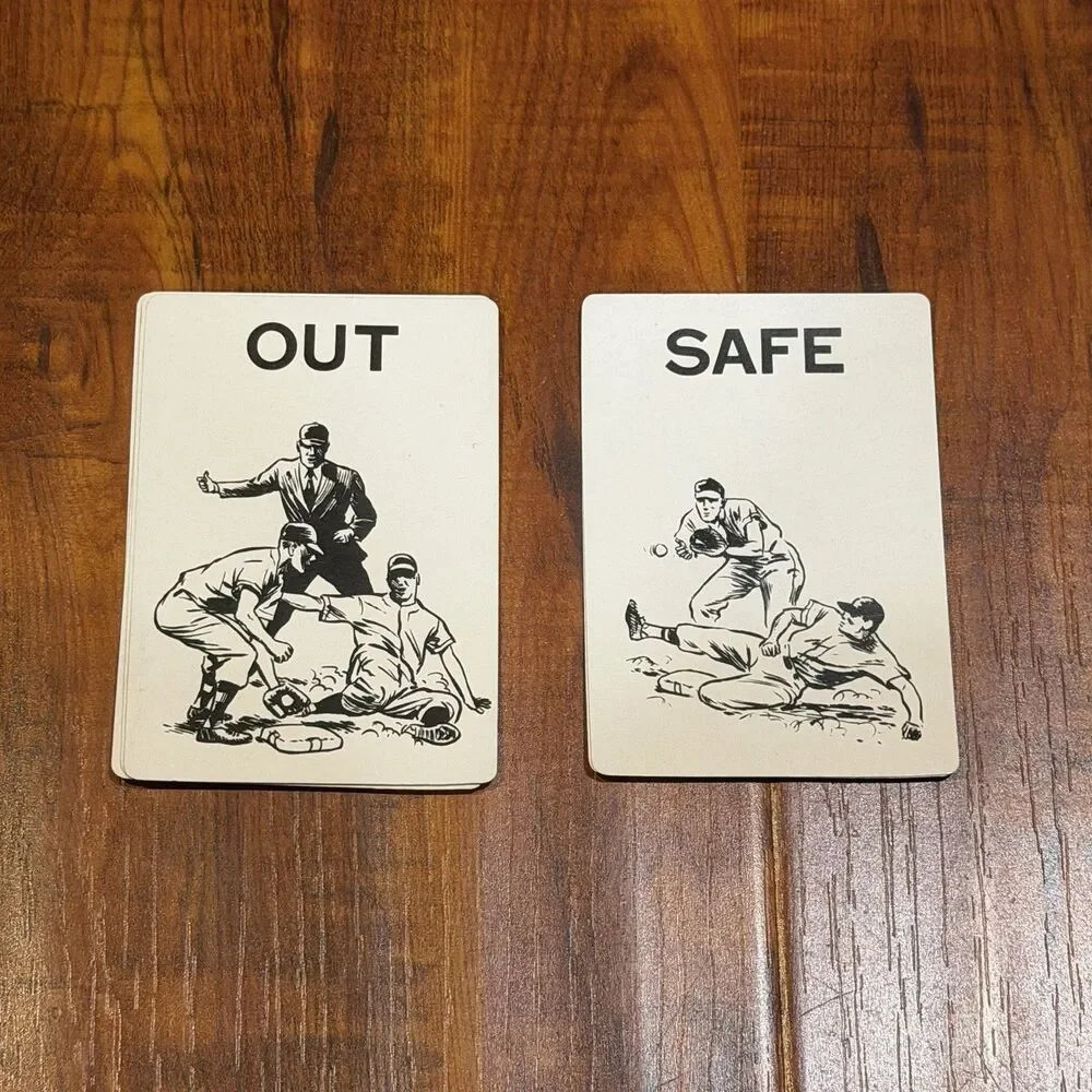 VTG 1949 Parker Brothers Baseball Game Original Rules, Score Sheet Pad & Cards